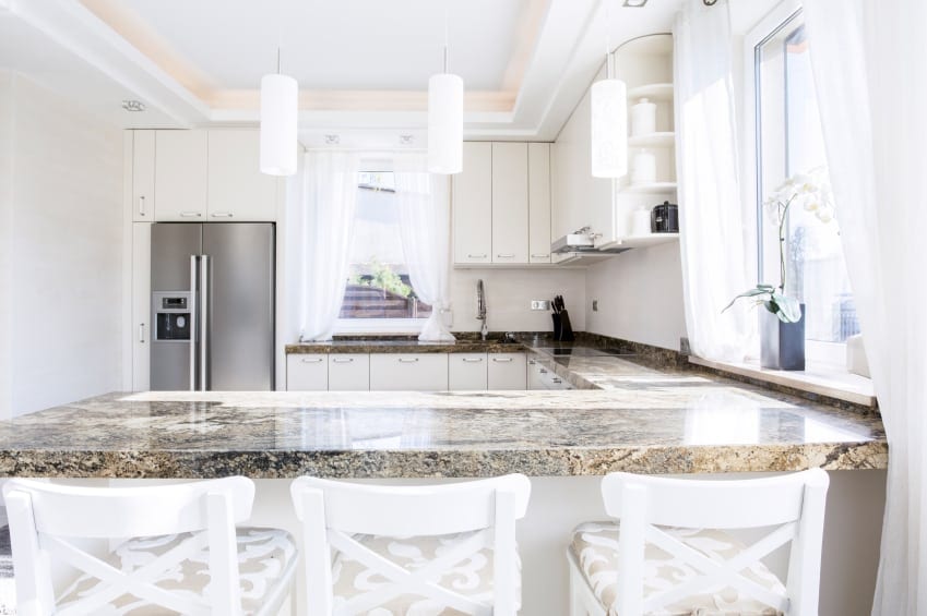 clean granite counter tops